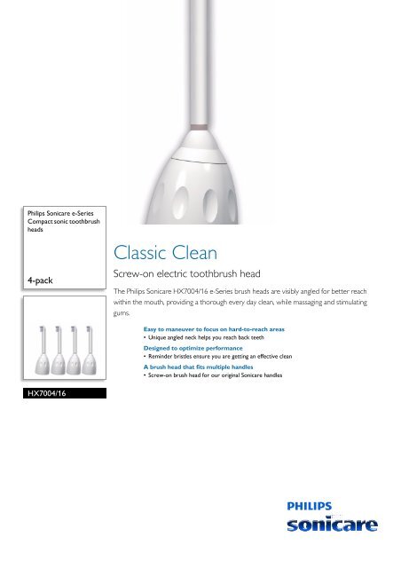 philips sonicare e series toothbrush heads
