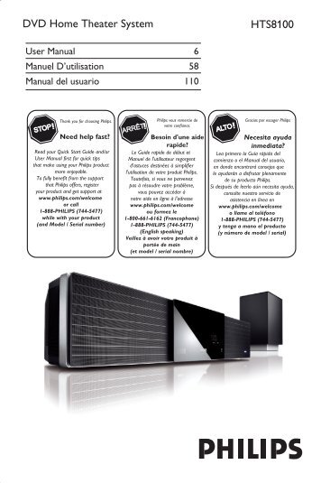 Philips Soundbar Hts8100 Dvd Home Theater System Radio Shack Philips Cineos Soundbar Dvd Home Theater User Manual Aen