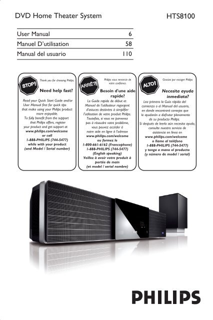 Philips Cineos Soundbar Dvd Home Theater User Manual Aen