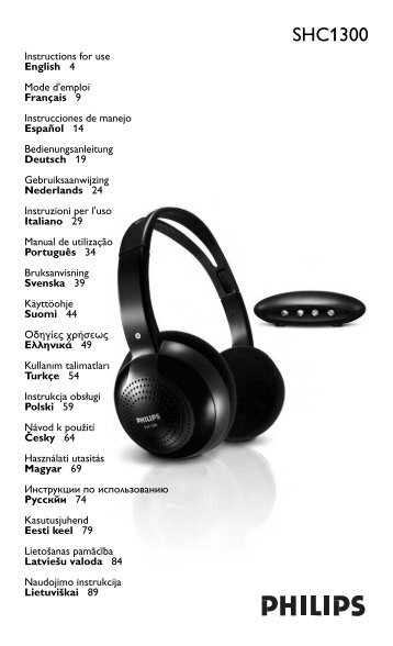 Philips Wireless Headphone - User manual - HUN