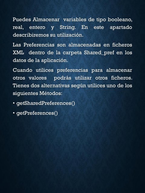 Preferences en Android