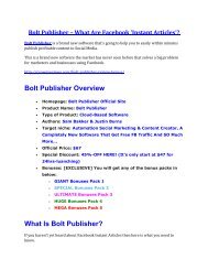 Bolt Publisher review- Bolt Publisher $27,300 bonus & discount