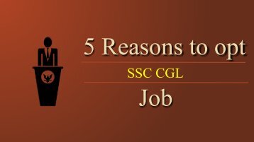 5 reason to opt ssc cgl