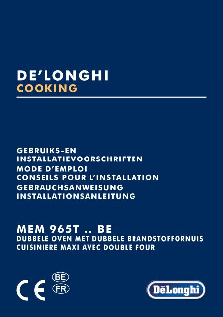 Delonghi Piano de cuisson gaz Delonghi MEM965TX - notice