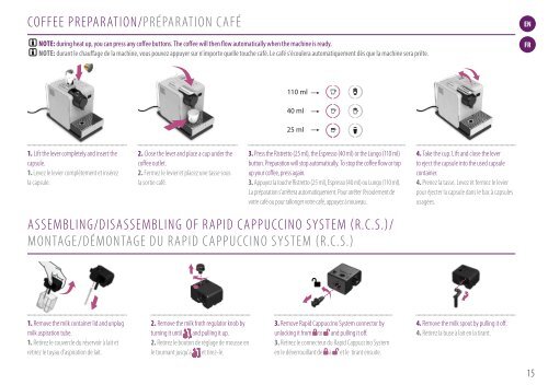 Delonghi Nespresso Delonghi Latissima Touch EN550.S - notice