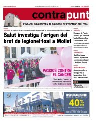 Salut investiga l’origen del brot de legionel·losi a Mollet