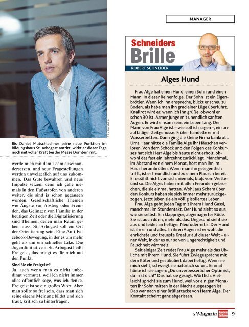 s'Magazin usm Ländle, 23. Oktober 2016