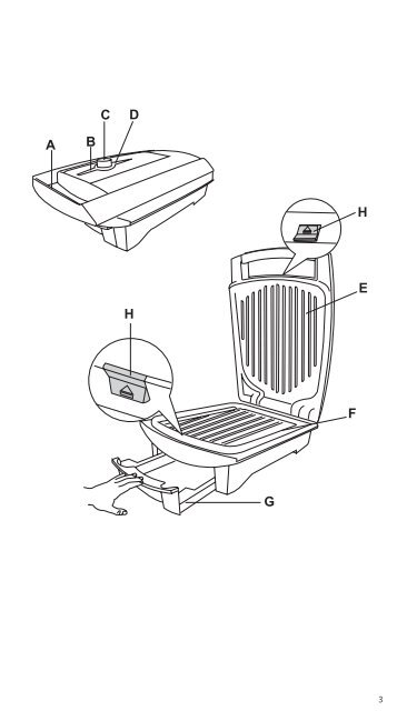 Delonghi Healty Grill CGH200 / Healty Grill CGH100 - Notice d'utilisation - Autres langues - De'Longhi - Healty Grill CGH200 / Healty Grill CGH100 - Notice d'utilisation