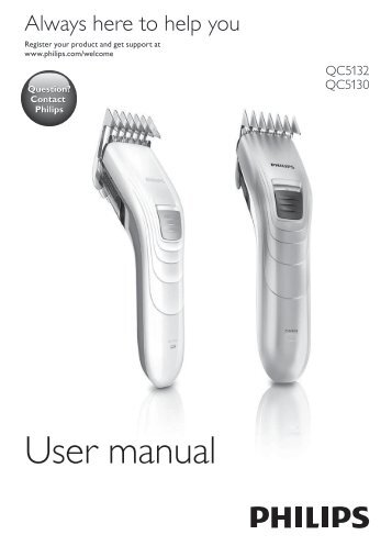 Philips Hair clipper - User manual - LIT