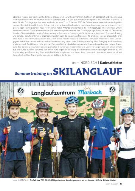 ssm | magazin - Regionalverband Schneesport Mittelland