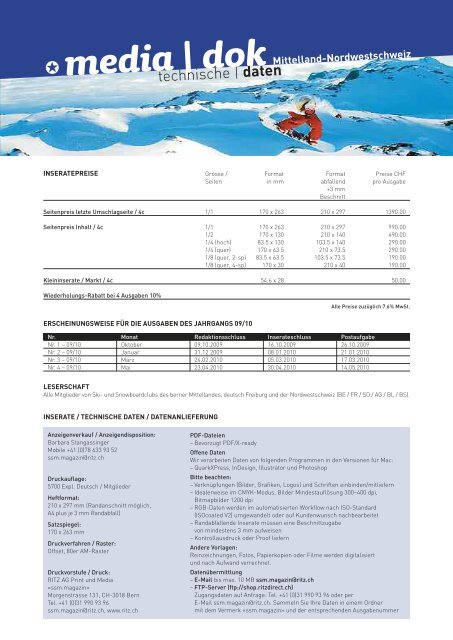 ssm | magazin - Regionalverband Schneesport Mittelland