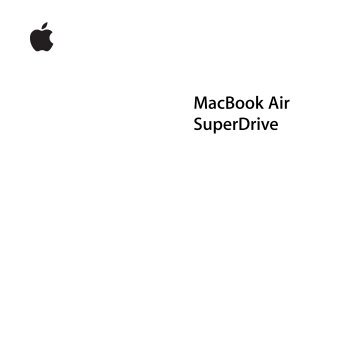 Apple MacBook Air SuperDrive - Guide de lâutilisateur - MacBook Air SuperDrive - Guide de lâutilisateur
