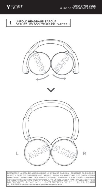 AKG Casque arceau AKG Y50BT Alu - notice