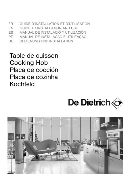 De Dietrich Table induction De Dietrich DTI1053X - notice