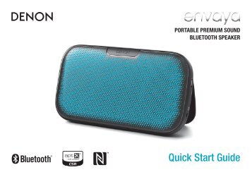 Denon Enceinte Bluetooth Denon ENVAYA blanc - notice