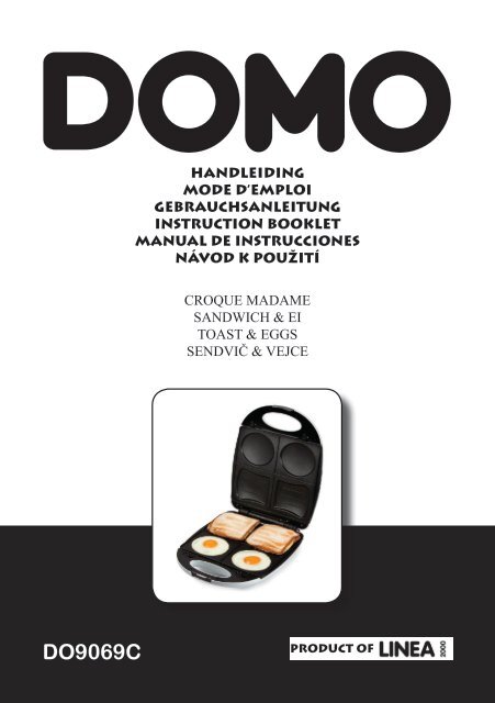 Domo Croque Monsieur Domo Do9069c Croque Madame Notice