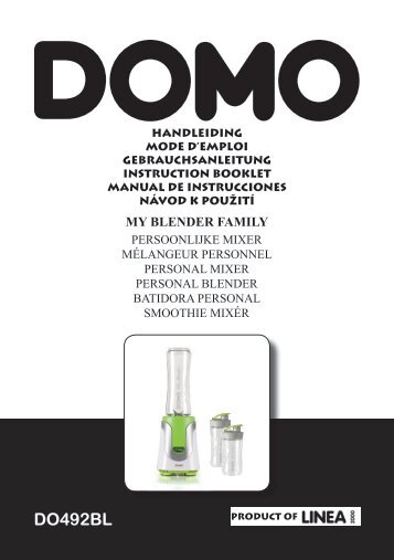 Domo Blender Domo MY BLENDER DO492BL - notice
