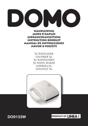 Domo Gaufrier Domo DO9133W - notice