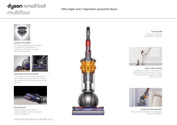 Dyson Aspirateur balai Dyson Small Ball Multifloor - fiche produit