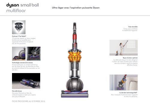 Dyson Aspirateur balai Dyson Small Ball Multifloor - fiche produit