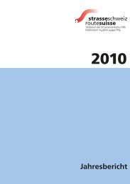 Jahresbericht - Strasseschweiz