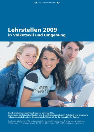 Lehrstellen 2009 - Industrieverein Volketswil