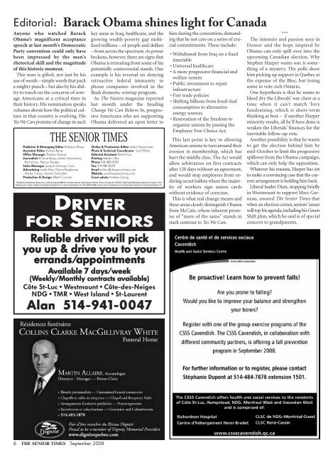 September 2008 - The Senior Times