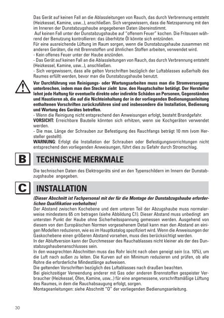 Falmec Groupe aspirant ou filtrant Falmec GRUPPO INCASSO - notice