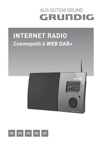 Grundig Radio internet Grundig COSMO4FWEB - notice