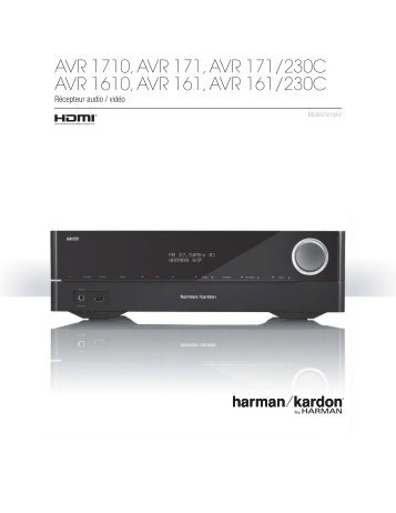 Harman Ampli Home Cinema Harman AVR171S - notice