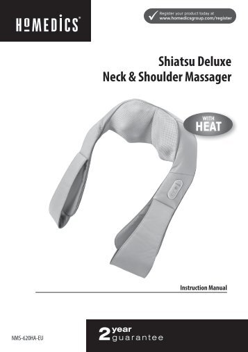 Homedics Coussin massant Homedics Masseur cou NMS-620-EU - notice