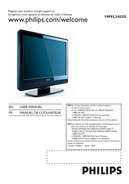 Philips LCD TV - User manual - FRA