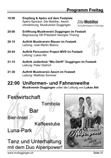 Download Festführer - Musikverein Duggingen