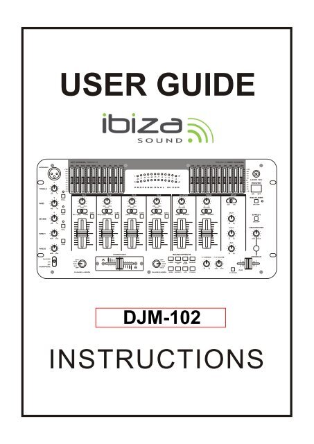Ibiza Table de mixage Ibiza DJM102 SB - notice