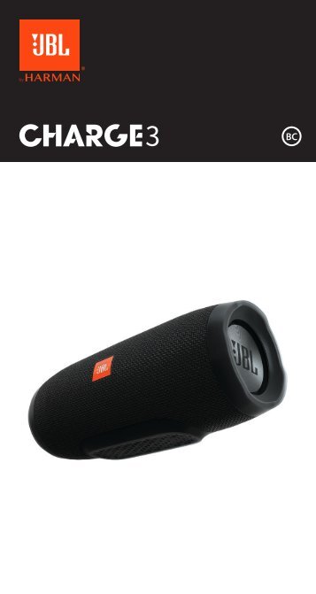 JBL Enceinte nomade JBL Charge 3 noir - notice