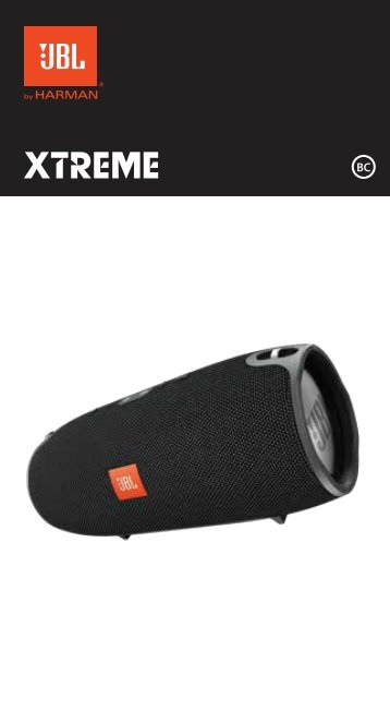 JBL Enceinte Bluetooth JBL Xtreme noir - notice