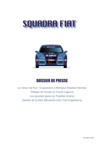 DOSSIER DE PRESSE - Fiat