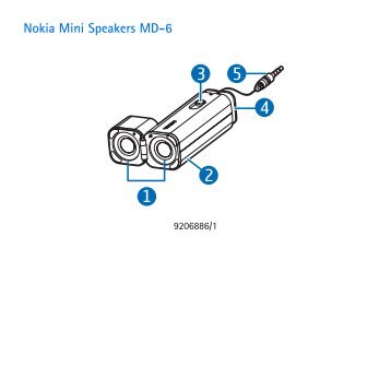 Nokia Mini Speakers MD-6 - Mini Speakers MD-6 manual