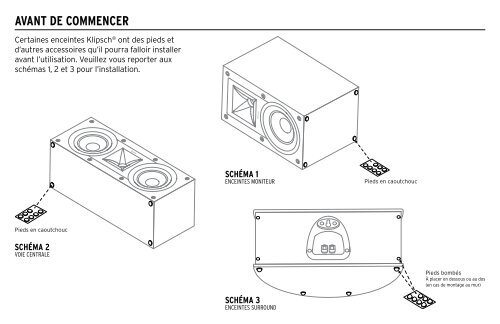 Klipsch Enceinte centrale Klipsch R-25C - notice