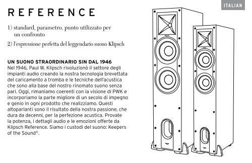 Klipsch Enceinte centrale Klipsch R-25C - notice