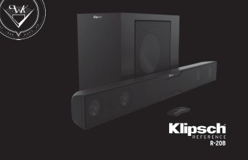 Klipsch Barre de son Klipsch R-20B - notice