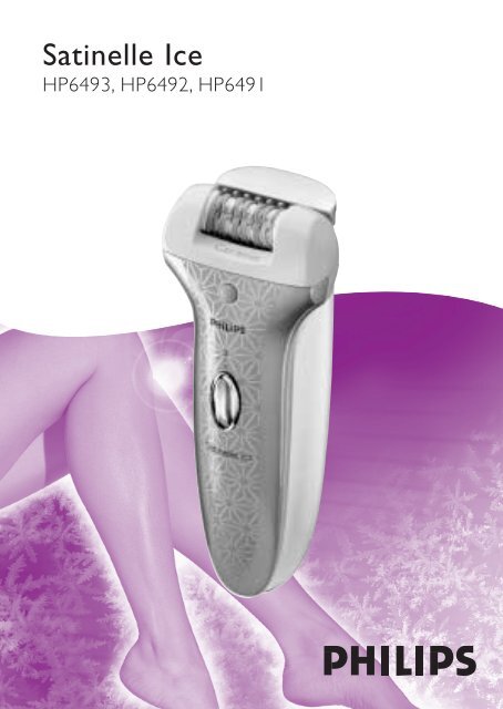 Philips Satinelle Ice Epilator - User manual - SRP