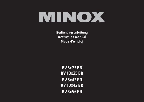Minox Jumelles Minox BV 8x25 BR - notice