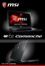 MSI PC Gamer MSI GE62 2QC-644FR - fiche produit