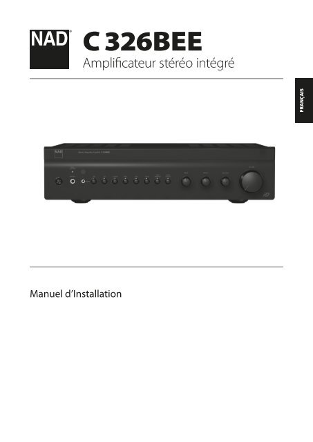 Diapason d'or 2012 : Amplificateur NAD C326BEE