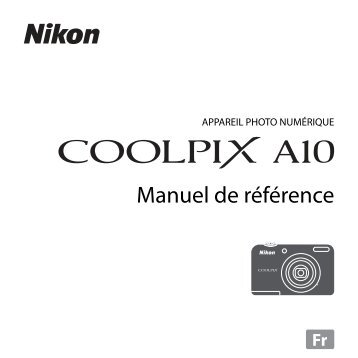 Nikon Appareil photo Compact Nikon Coolpix A10 silver - notice