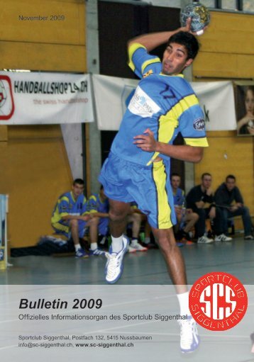 Bulletin 2009 - SC Siggenthal