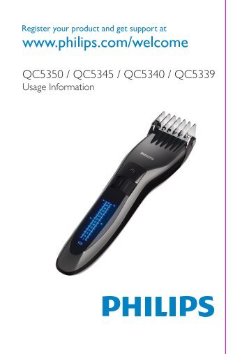 Philips Hairclipper series 5000 Hair clipper pro - User manual - English - ENG