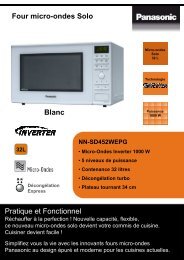 Panasonic Micro ondes Panasonic NN-SD452WEPG - fiche produit