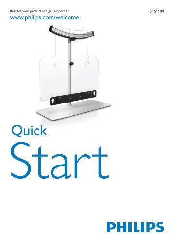 Philips Tabletop stand for SoundBar and TV - Quick start guide - HUN